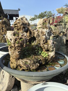 中式盆景假山景观