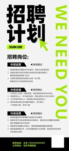招聘计划海报展架