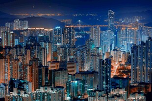繁华都市夜景