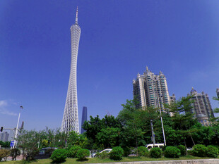 广州塔周边城市景观