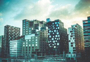 未来感都市高楼建筑景观