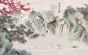水墨山水间的诗意风光