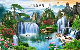 山水背景墙
