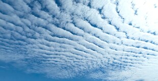 天空中的絮状云朵