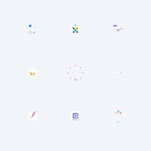 多彩简约图标集合