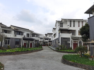 现代联排住宅区景观