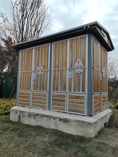 户外木质设备小屋