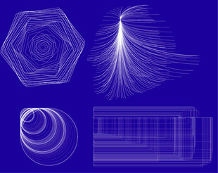 科技感几何抽象线条图形