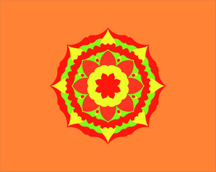 多彩几何花纹图案