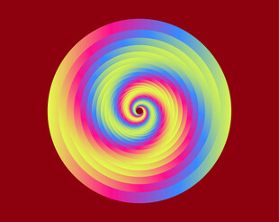 彩色螺旋图案