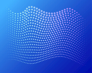 蓝色波点渐变科技背景图