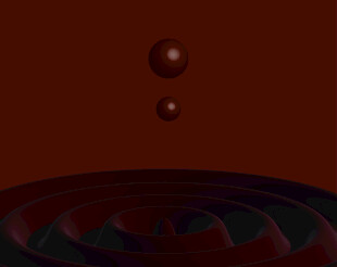 巧克力水滴与波纹