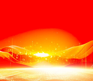 红色光芒背景动感线条画面