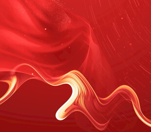 红色动感炫彩流体背景图