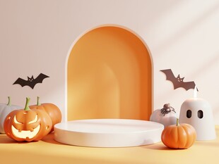 万圣节装饰场景布置