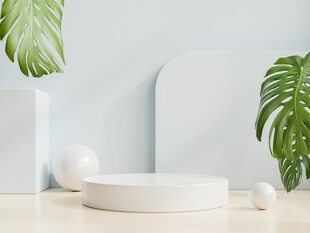 简约几何风室内装饰场景