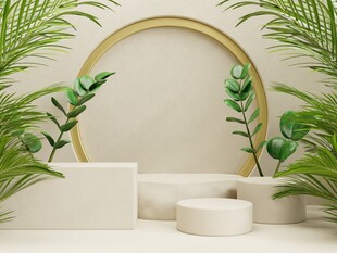 简约绿植装饰框架摆件