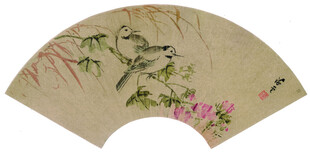 花鸟扇面古韵雅致之美