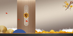 金色祥云智能门锁场景图
