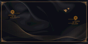 黑金风格抽象曲线背景图