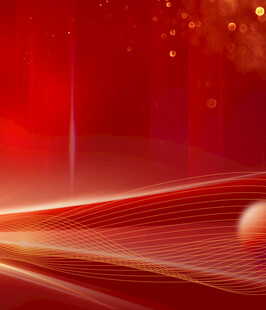 红色动感线条背景画面