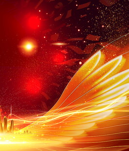 金色光芒闪耀的梦幻场景