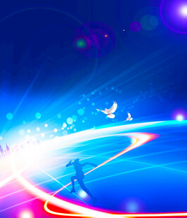 梦幻炫彩科技动感背景图