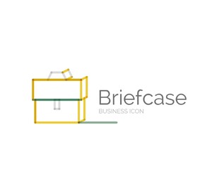 简约风手提公文包图标