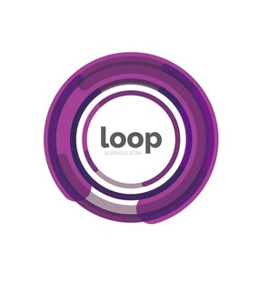 紫色loop标志图案