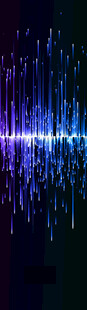 炫彩科技感音频波形图案