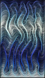 蓝色抽象流动纹理图案