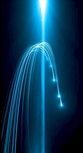 蓝色光绘线条梦幻场景