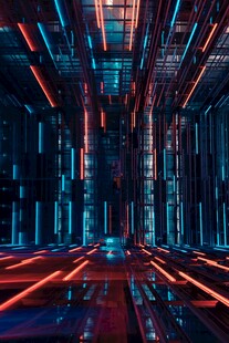 未来感赛博朋克城市空间