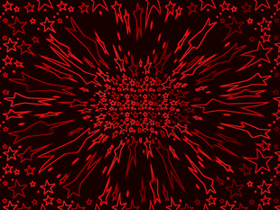 红色放射状抽象图案背景