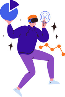 男子手持图表专注分析