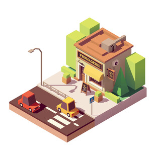 等距商铺建筑