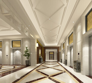 豪华大气的室内走廊设计
