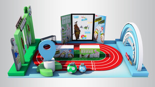 儿童电动轨道玩具套装