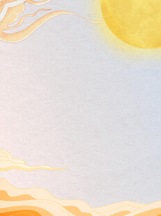 阳光洒在金黄沙滩上