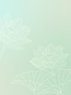 淡雅莲花线条背景图案