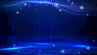 蓝色科技感舞台背景图