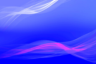 梦幻蓝粉渐变飘动线条