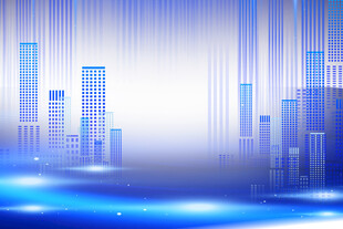 梦幻都市蓝光背景图