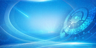 蓝色科技风抽象背景图