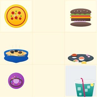 多样美食图标集合