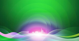 梦幻绿色渐变光影背景图