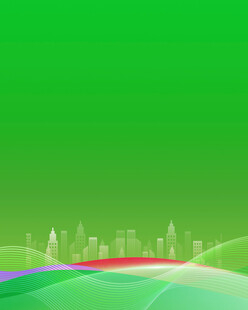 绿色城市抽象背景图