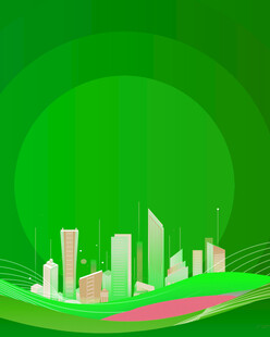 绿色城市景观现代建筑