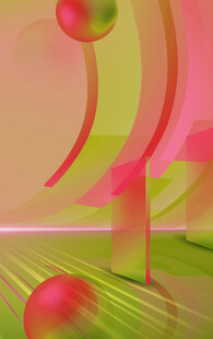 梦幻色彩动感球体画面