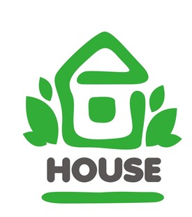 绿色房屋标志设计